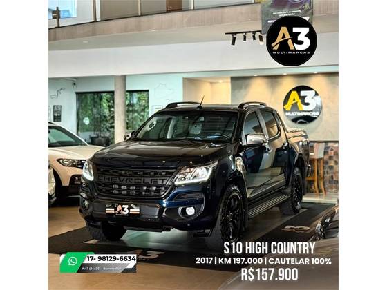CHEVROLET S10 2.8 HIGH COUNTRY 4X4 CD 16V TURBO DIESEL 4P AUTOMÁTICO CHEVROLET S10 2.8 HIGH COUNTRY 4X4 CD 16V TURBO DIESEL 4P AUTOMÁTICO